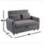 Causeuse convertible l 54 po Corduroy
