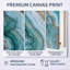 «Agate Dream River III - Green Geode», ensemble de 3 toiles d'art encadrées-129076636-129076634