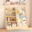 Organisateur de rangement pour enfants et bibliothèque pour enfants, étagère en bois multifonctionnelle à 4 niveaux avec présentoir pour salle de jeux et chambre d'enfant-141888886