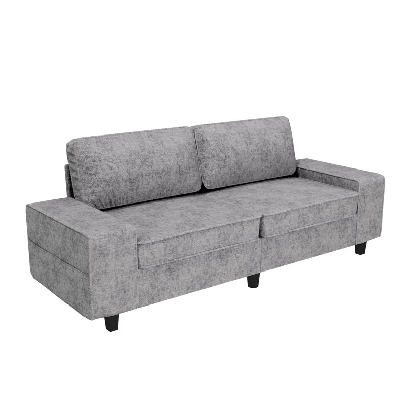 Causeuse de salon de style moderne, Chenille gris pâle