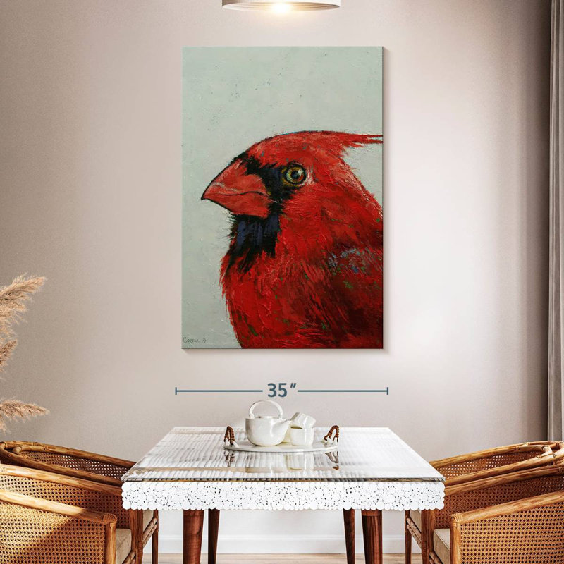 Brampt A Northern Cardinal, 51" H x 34" W