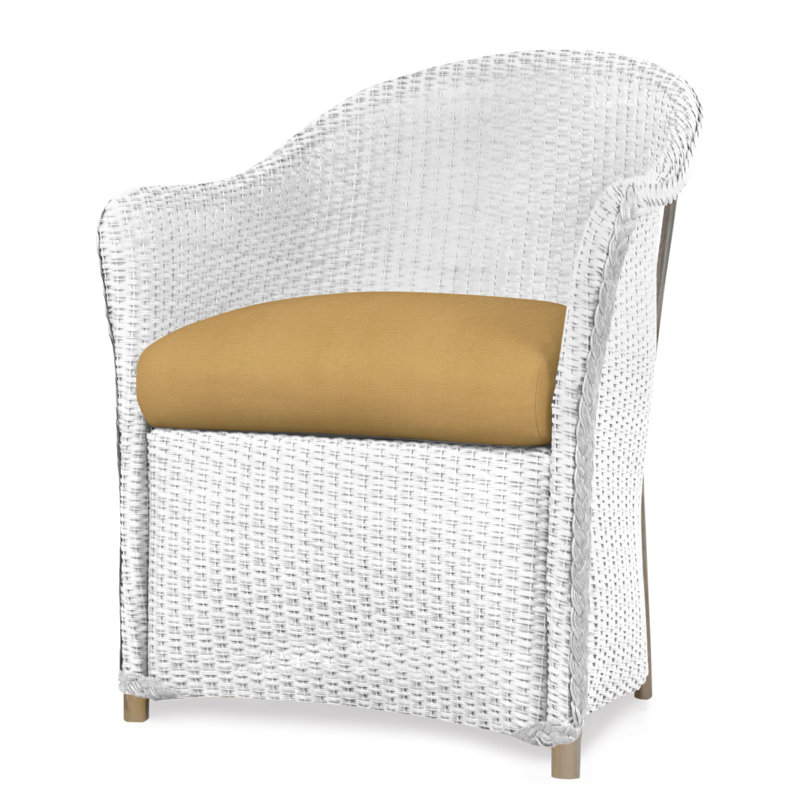 Weekend Retreat Outdoor Dining Armchair, White, Serene Spa