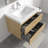  Angela 30 inch Fully Assembled Single Floating Bathroom Vanity with Solid Surface Sink-429373669