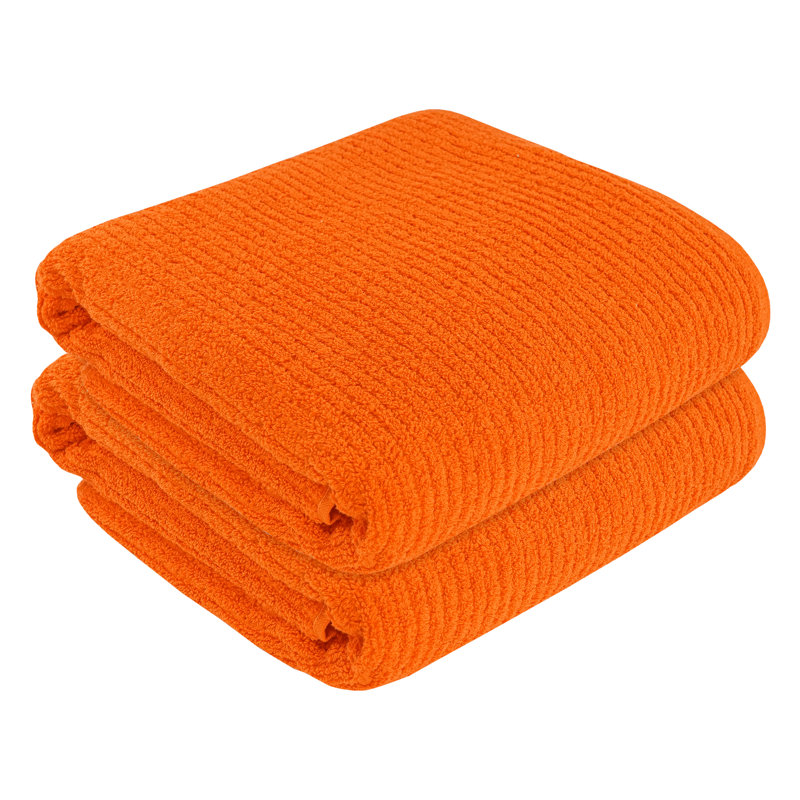 Serviette de bain 100% coton, Orange