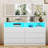 Commode 6 tiroirs avec miroir Kaydia