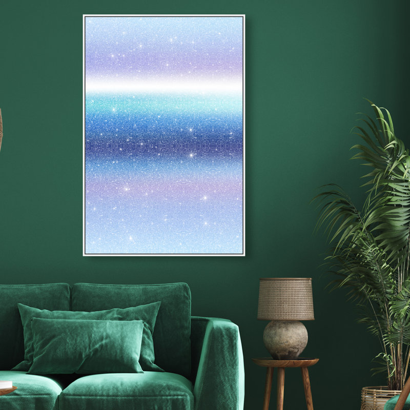 Moonlit Gradient Print by Oliver Gal, 25"H x 17"W, White Floater Frame