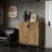 5‑Tier Shoe Cabinet with Geometric Doors and Removable Shelves-1117779513