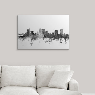«Francy Fort Worth Texas Skyline» par Michael Tompsett - reproduction