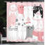 Ensemble de rideau de douche et crochets Cat-44331527