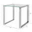 Roderick Glass Top Sled End Table