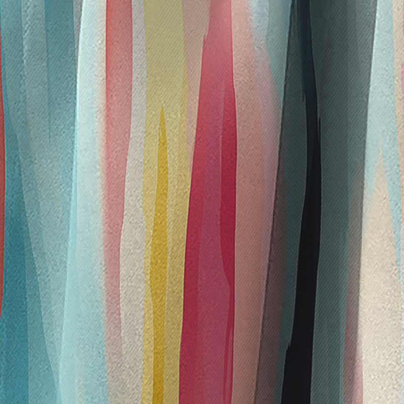 Motif de lignes bleues et roses Bliss, L 52 po x L 108 po