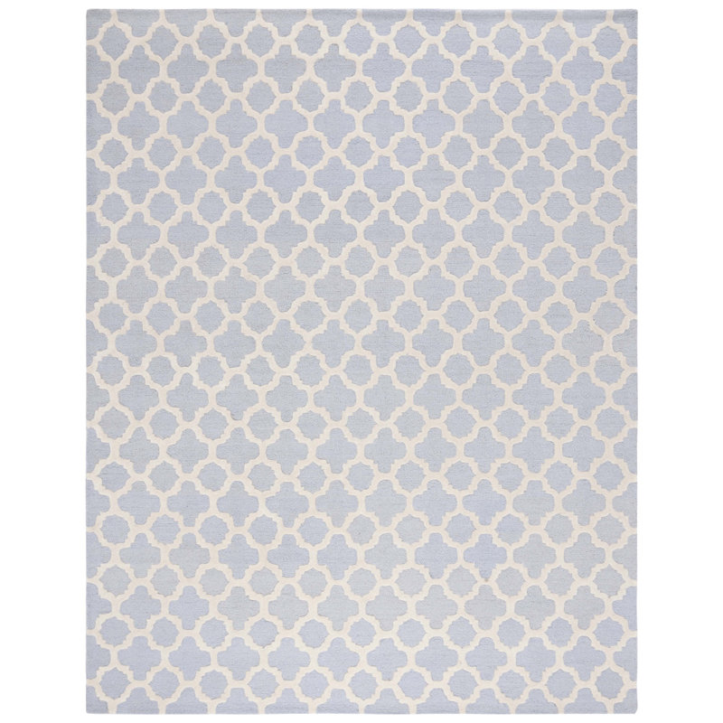 Cannen Hand Tufted Wool Geometric Rug, Rectangle 8' x 10'