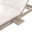 Méridienne double à dossier réglable à 5 positions pour patio avec coussin et plateaux latéraux pliables pour 2 personnes, pour le jardin près de la piscine-33163471