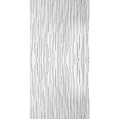 Glacier MirroFlex 4ft. x 8ft. PVC Glue up 3D Wall Panels - Gloss White (32 sq.ft./sheet)