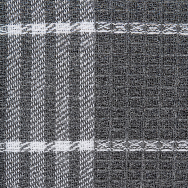 Torchon Waffle Weave, Gris