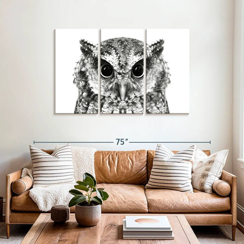Brampt Bewitching Owl, 36" H x 57" W