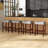 Upholstered Counter Stool with Solid Wood Frame-18427020