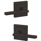 Custom Latitude Hall-Closet and Bed-Bath Lever with Upland Trim