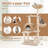 Corrigan Studio® 59" Cattail Cat Tower With Sisal Scratching Posts Perch Condo Soft Hammock Indoor