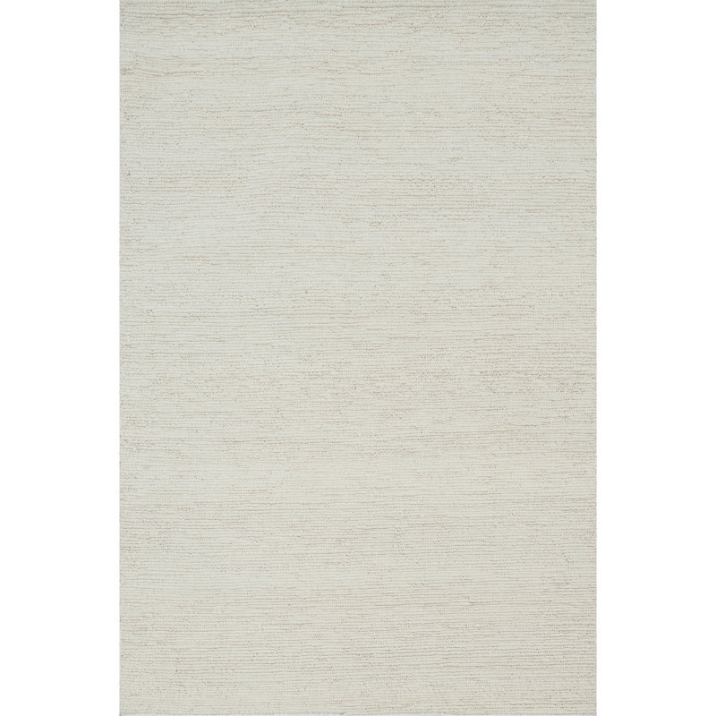 Tapis ivoire noué à la main de haute qualité, Rectangle 4pi x 6 pi