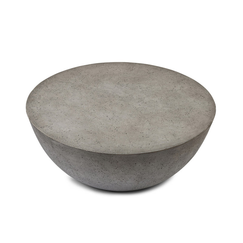 Table basse ronde Thurston BOULA, Béton fumée vieilli