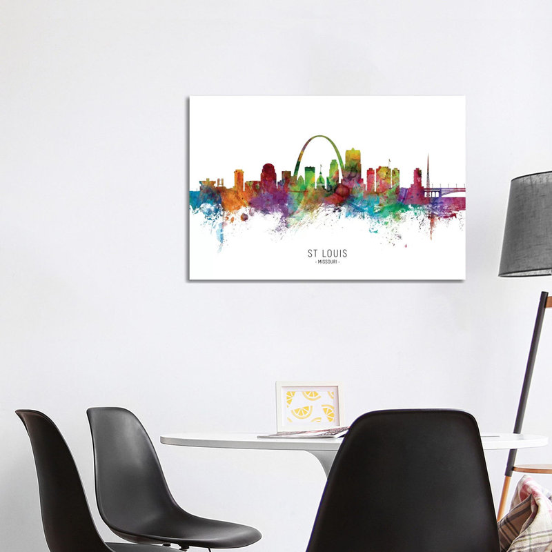 St Louis Missouri Skyline by Michael Tompsett - Print on Canvas, 101.6 cm H x 66.04 cm W x 1.91 cm D, Wrapped Canvas