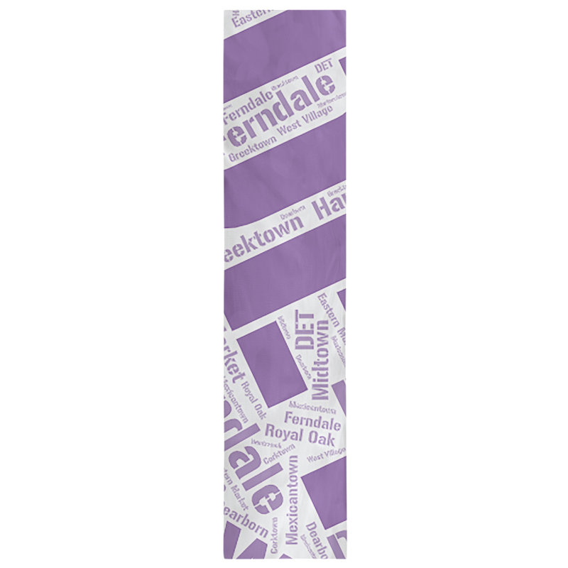 Chemin de table blendtable en coton, 90 po x 16 po, Mauve, Détroit