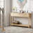 Console Table With Storage, Boho Entryway Table With 3 Fluted Drawers And Shelf, Sofa Table For Living Room, Entryway, Hallway, Natural