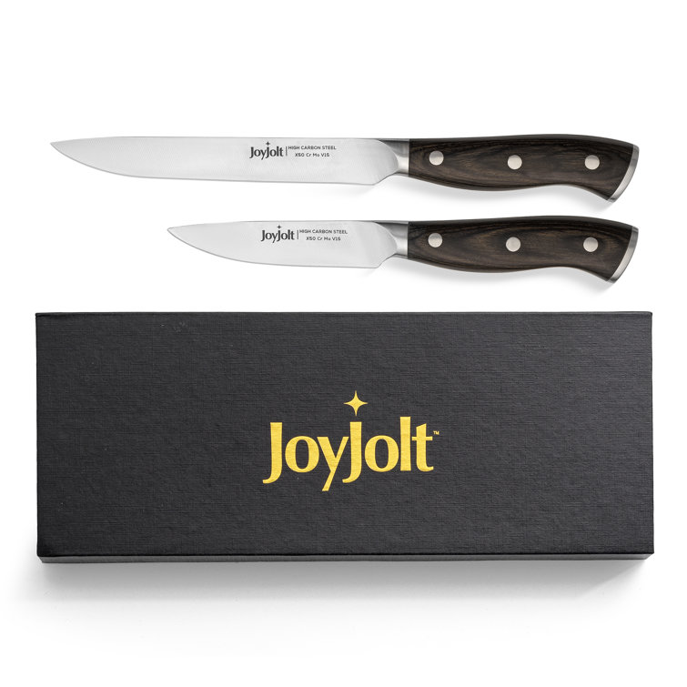 JoyJolt High Carbon Steel 11-Piece Assorted Knife Block Set 