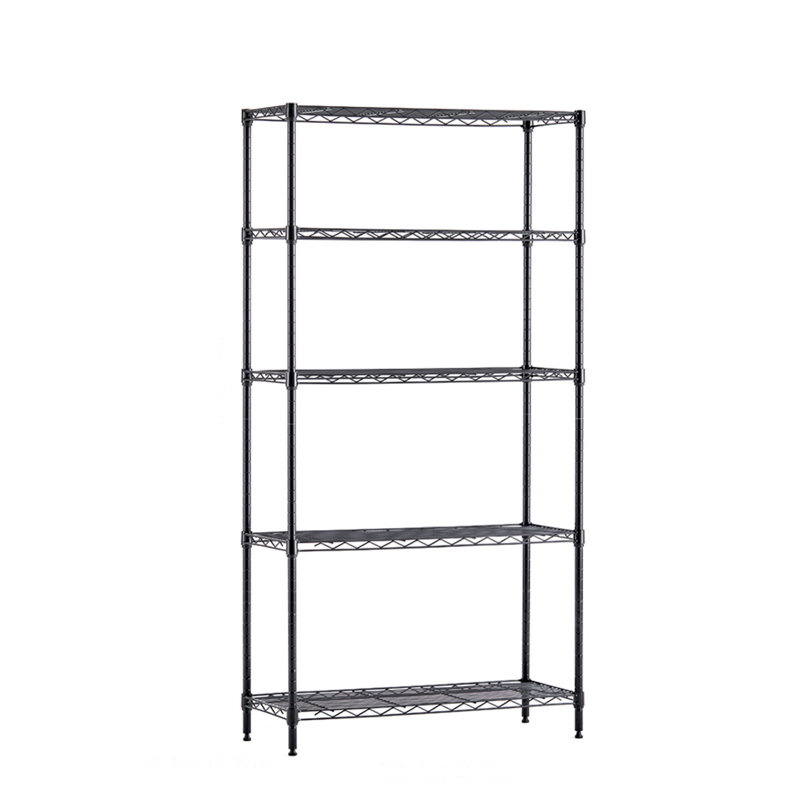 Support de rangement Boudot, Noir, H 70,86 po x l 42 po x P 18 po
