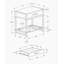 Table de bout, table de bout, table de bout, table de chevet, tiroir de rangement, stratifié blanc, métal gris, contemporain, moderne-1999127072