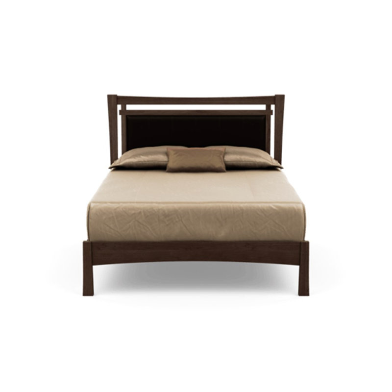 Monterey Upholstered Bed, Queen, Ebony, Autumn Cherry