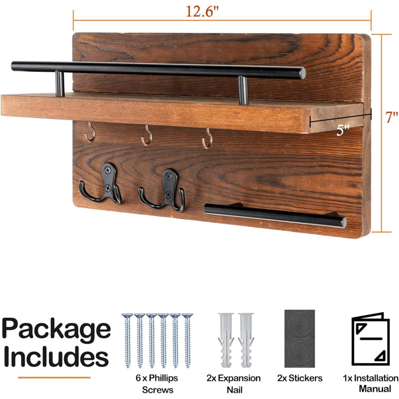 Bijan Wall Organizer, Brown