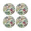 Sous-verres ronds en cuir végétalien naturel Plumeria-119015107