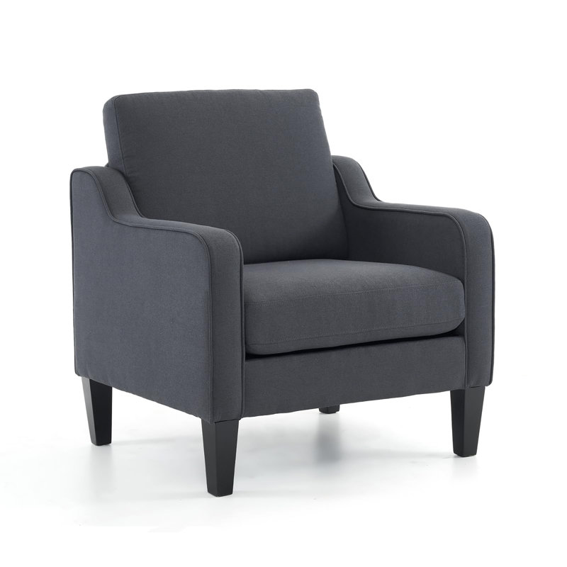 Chaise d'appoint Mid Century, Gris foncé