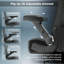 Grande et grande chaise de bureau avec accoudoirs relevables 3D Lorah 500 lb-219511056
