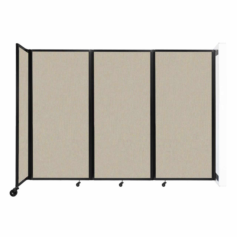 11 - Cloison pliante à panneaux, Sable, 3, H 72 po x l 102 po x P 12 po