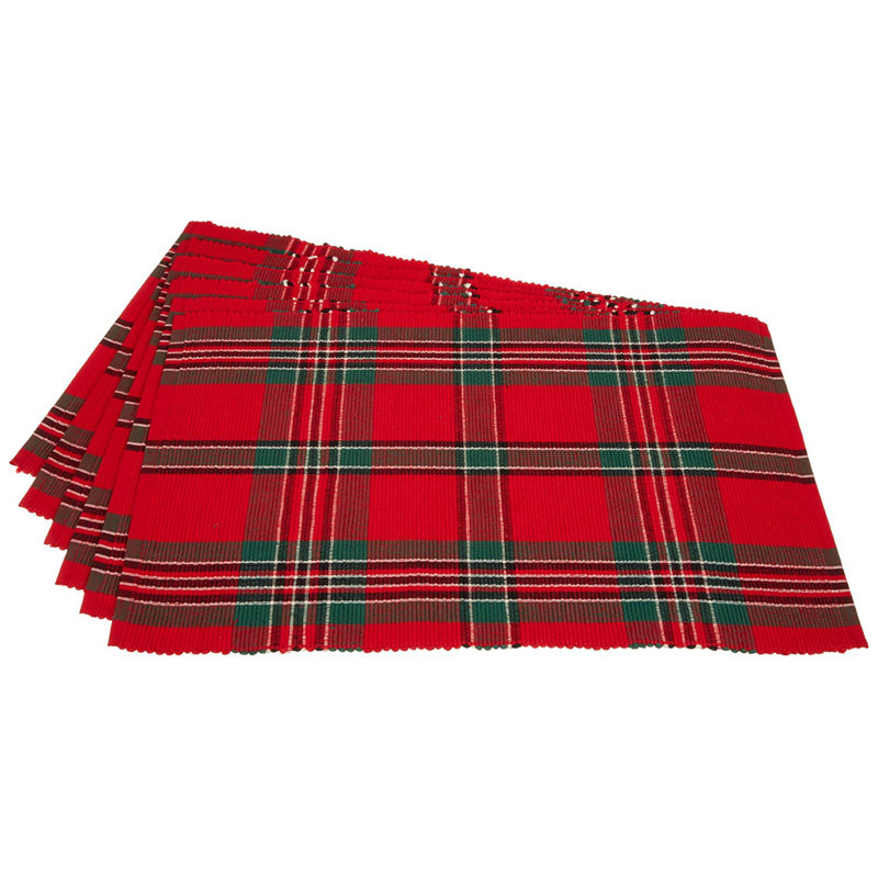 Valliere Cotton Plaid Rectangle Placemat