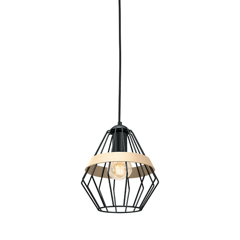 Denair 1 - Light Black Lantern Pendant