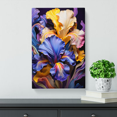 Iris Flower Orphism No.3 - Print on Canvas