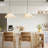 Ashli 1-Light Dimmable Boho Flower Woven Fabric Pendant Light