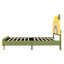 Lit plateforme tapissier avec tête de lit en forme de tournesol Adairsville-1249229225