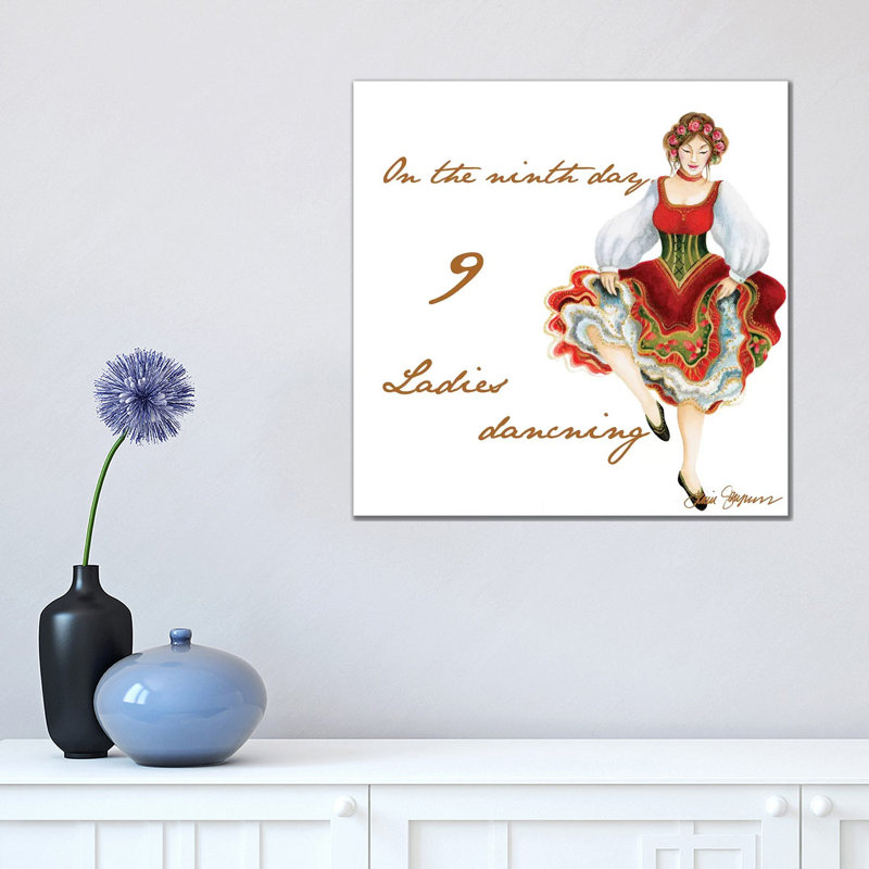 Nine Ladies Dancing by Janice Gaynor - Wrapped Canvas Print, 45.72 cm H x 45.72 cm W x 3.175 cm D