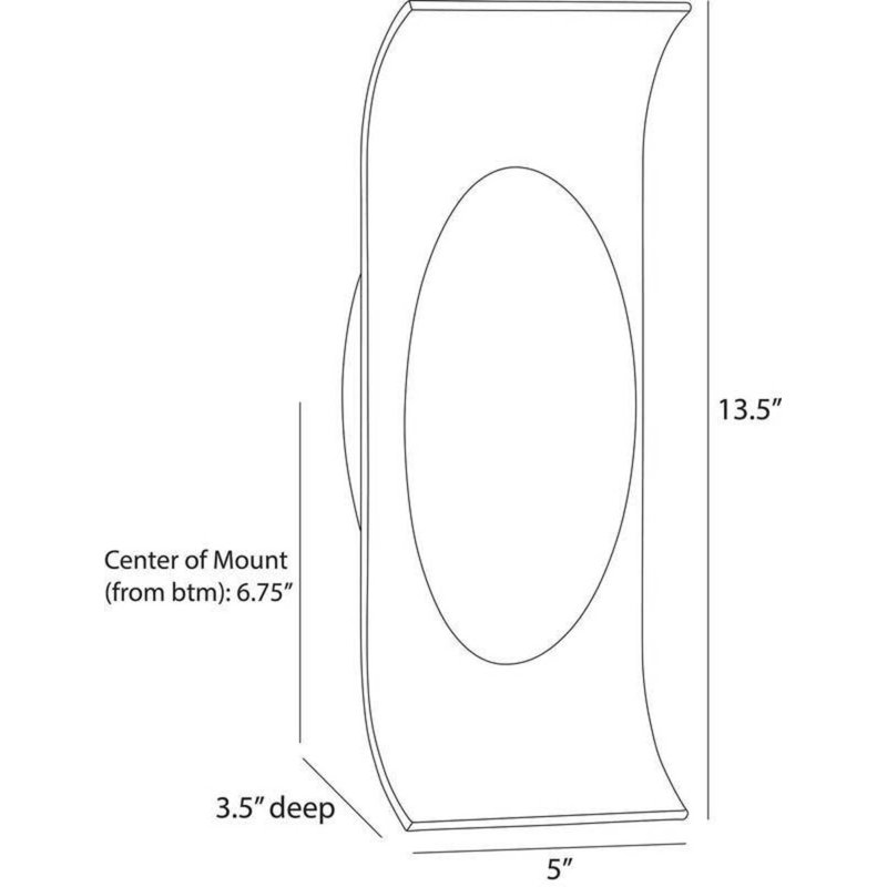 Jeter 1 - Light LED Armed Sconce, Bone