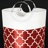 Large Capacity Foldable Laundry Hamper With Aluminum Handles, Red And White Lantern Pattern Fabric Storage Bin For Home, Dorm Or Commercial Use, 115L Cylindrical Clothes Basket-1064638530-1064638531