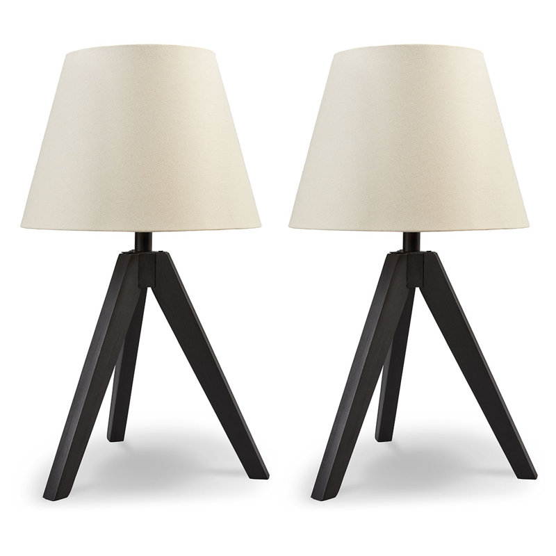 Lampe de table Kery (ensemble de 2), Noir, noir, noir, noir