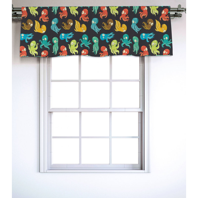 Sateen Ruffled Window Valance