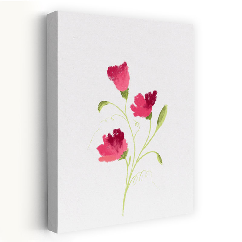 «Delicate Pink Blooms», art floral délicat, H 60 po x l 40 po