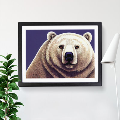Graceful Polar Bear - Single Picture Frame Print
