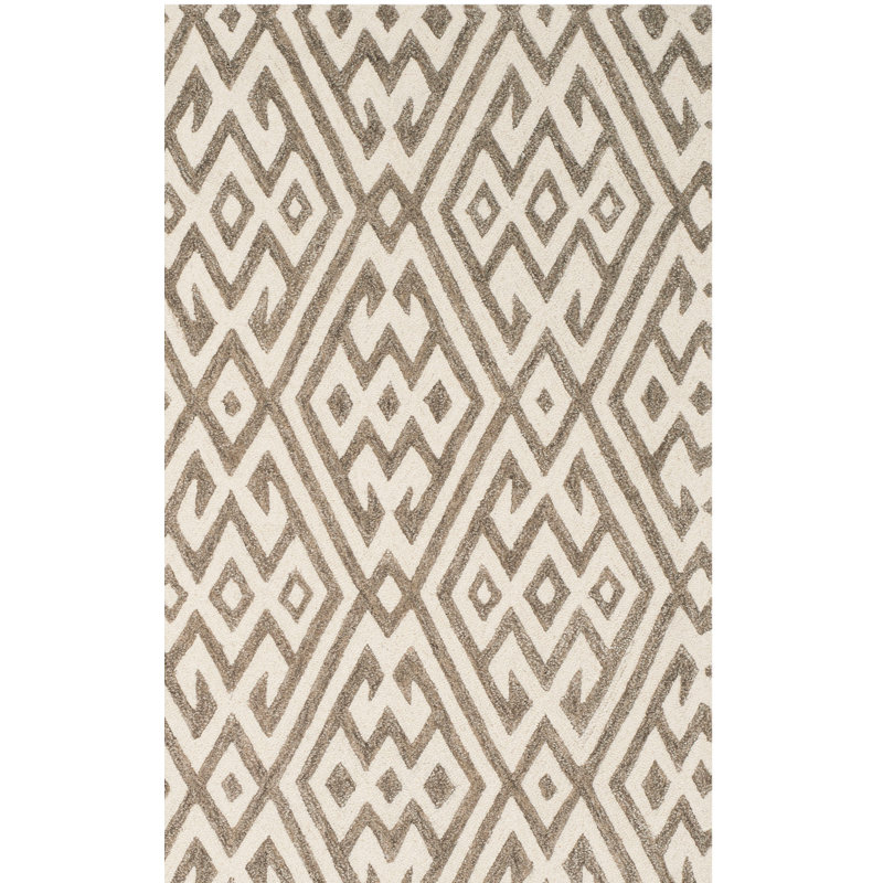 Oldroyd Hand Tufted Wool Geometric Rug, Rectangle 2' x 3'